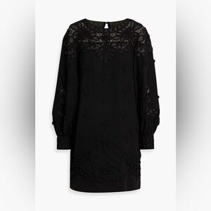 Carolina Herrera New Floral Appliqué Puff Sleeve Dress Size 4 $3,690.00